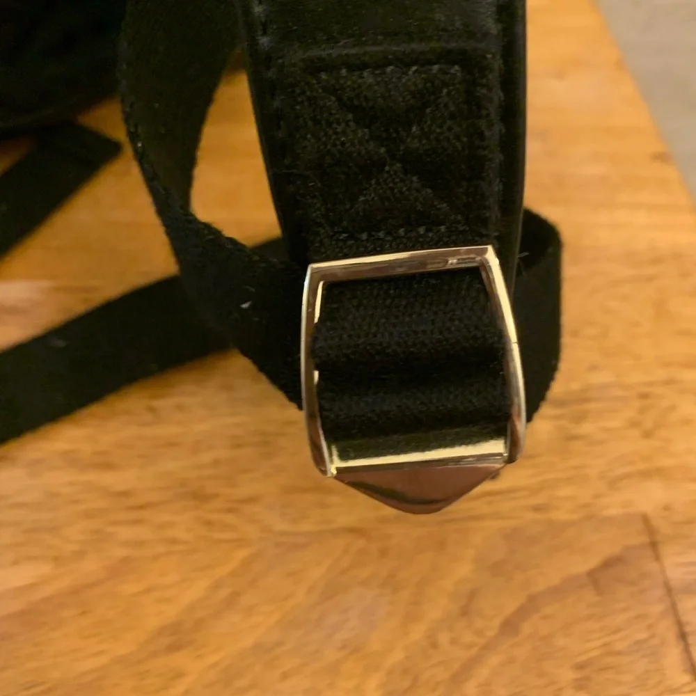 Tommy Hilfiger Black Bag with Gold and White Accents